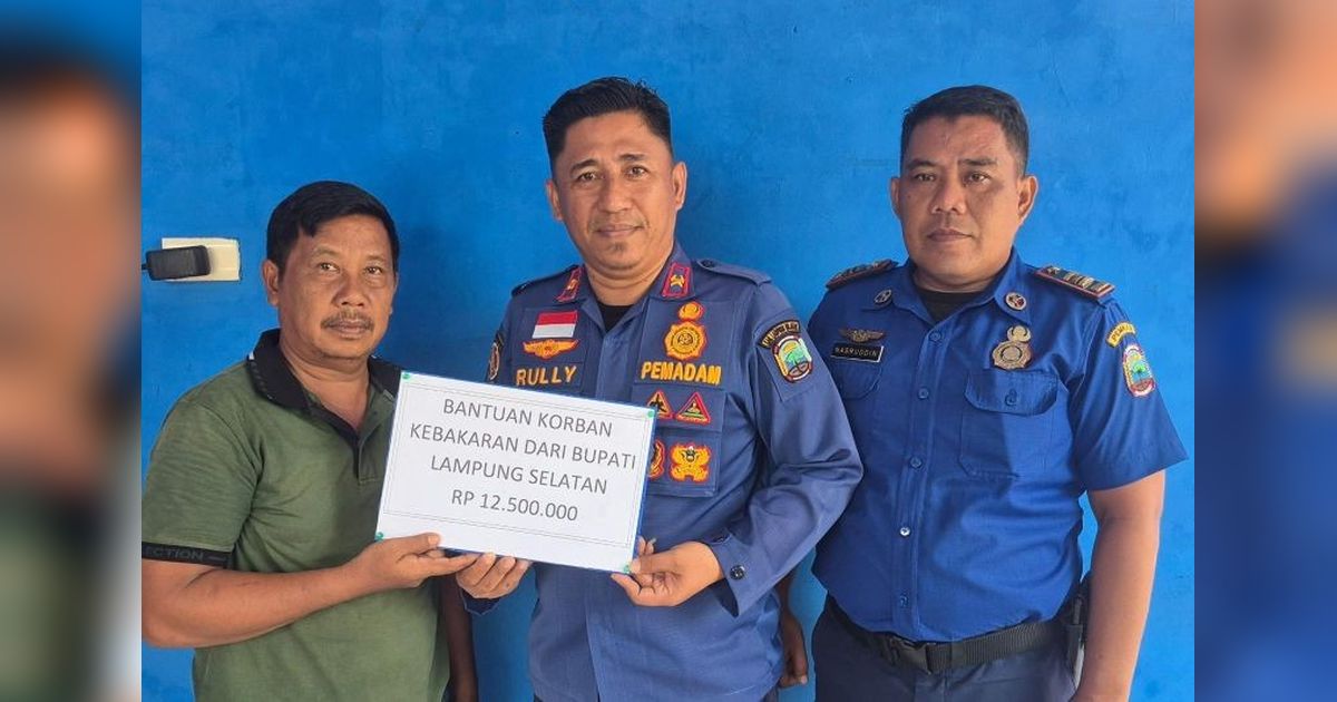Pemkab Lampung Selatan Beri Bantuan Rp25 Juta untuk Korban Kebakaran di Kalianda