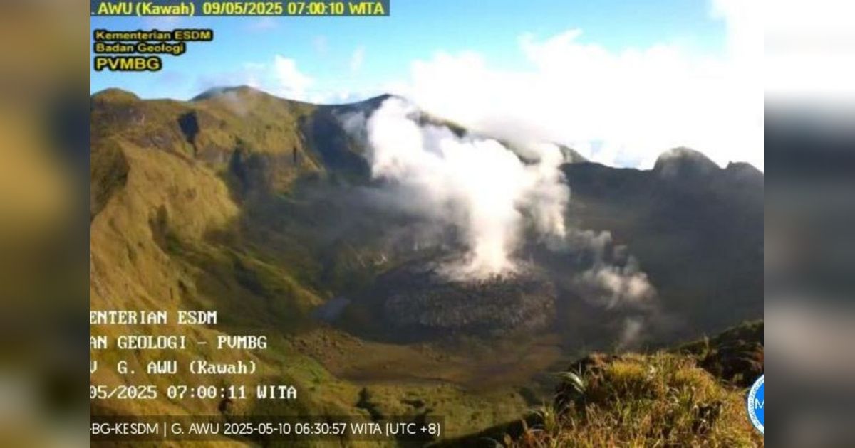 Badan Geologi Imbau Masyarakat Patuhi Radius Bahaya Gunung Awu