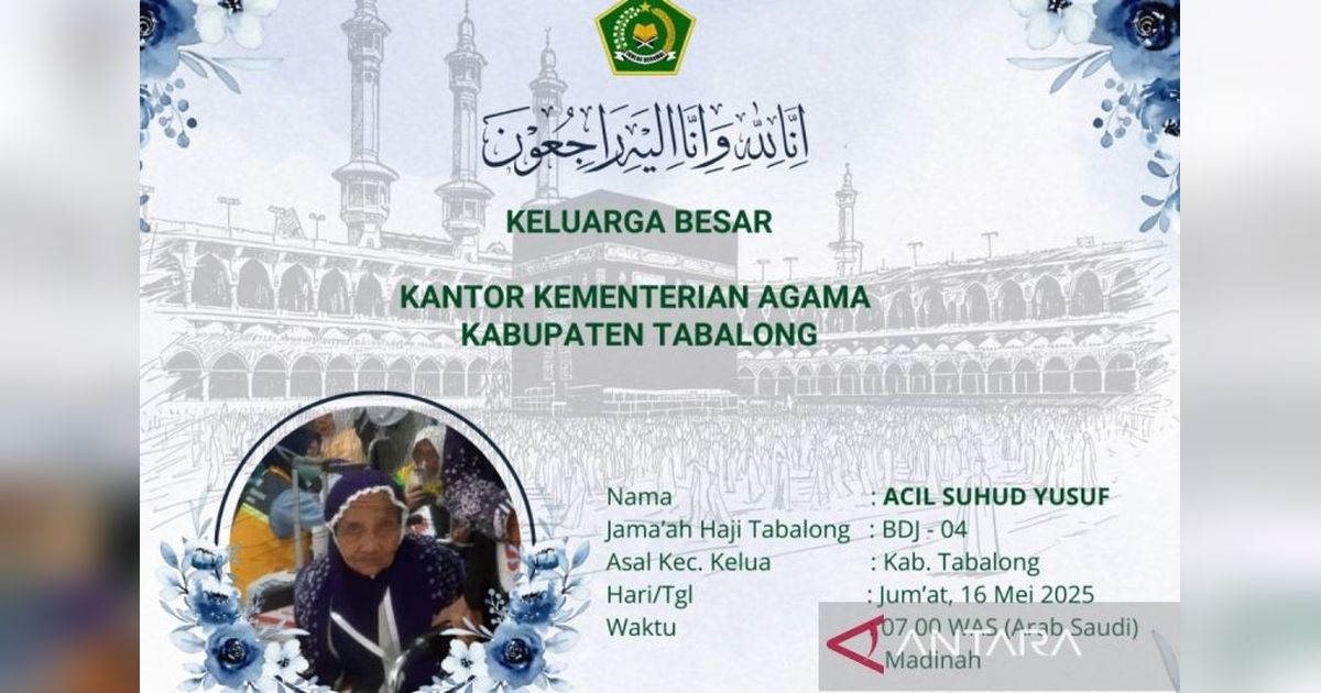 Calon Haji Asal Kalimantan Selatan Wafat di Madinah