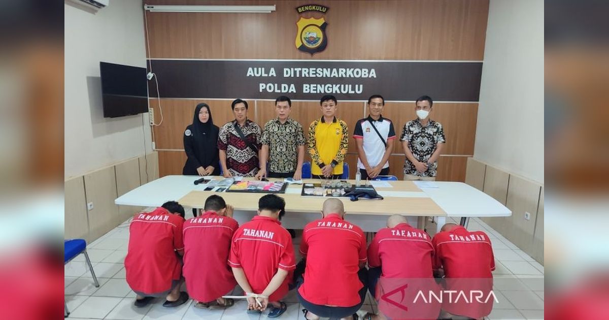 Polda Bengkulu Gerebek Jaringan Sabu, Enam Tersangka Dibekuk!