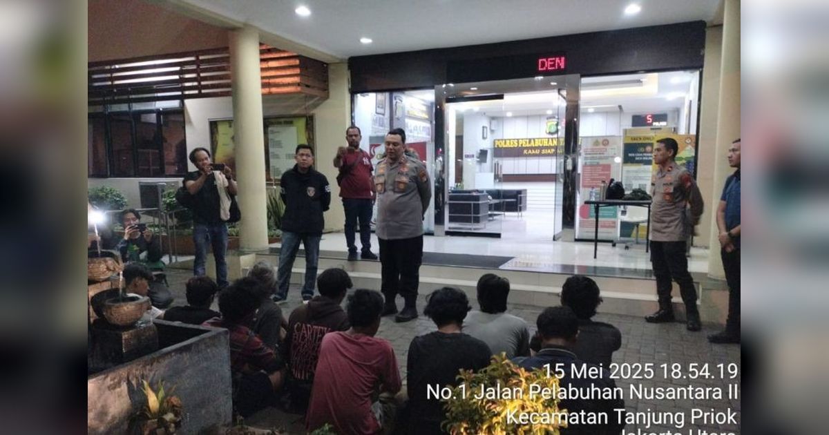 36 Terduga Preman Ditangkap di Tanjung Priok, Operasi Berantas Jaya 2025 Berhasil!