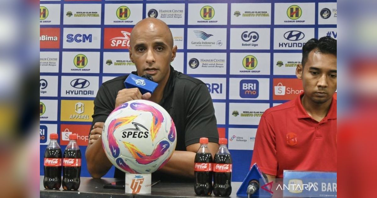 Barito Putera Terancam Degradasi, Pelatih Vitor Tinoco Tetap Semangati Pemain