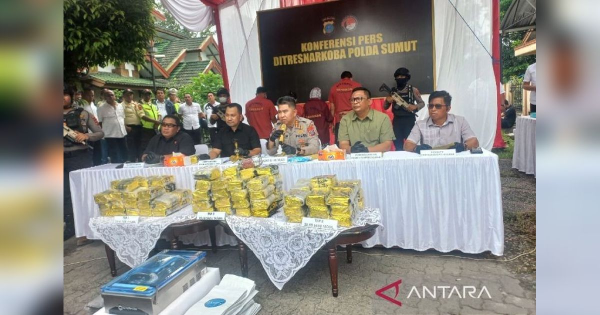 Polda Sumut Ungkap Sindikat Sabu 100 Kg Antarprovinsi: 500 Ribu Jiwa Selamat!