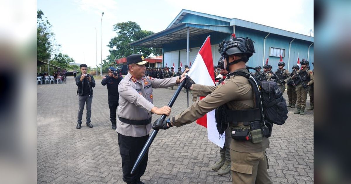 98 Personel Brimob Polda Kepri Kembali dari Misi Operasi Amole II Papua