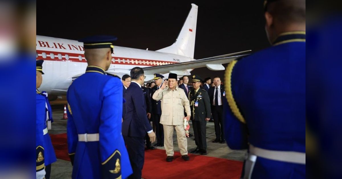 Prabowo Subianto Tiba di Thailand, Disambut Jajar Kehormatan dan Pejabat Tinggi