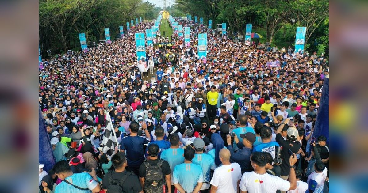 Fun Run Anti Mager: Ribuan Peserta Ramaikan Peringatan Hari Jadi Luwu Timur