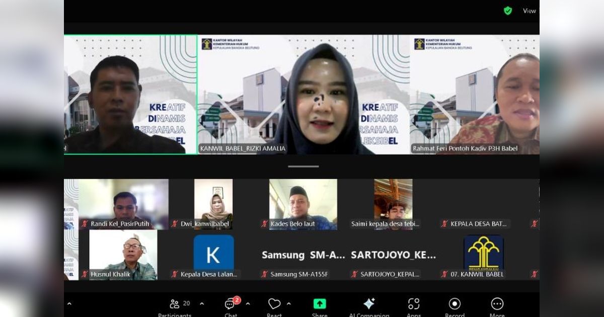 21 Kades di Babel Ikuti Peacemaker Training, Incar Peacemaker Justice Award 2025