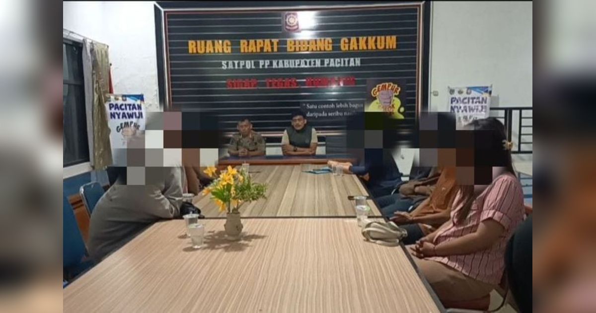 Razia Gabungan di Pacitan Amankan Tujuh Pasangan Non-Muhrim