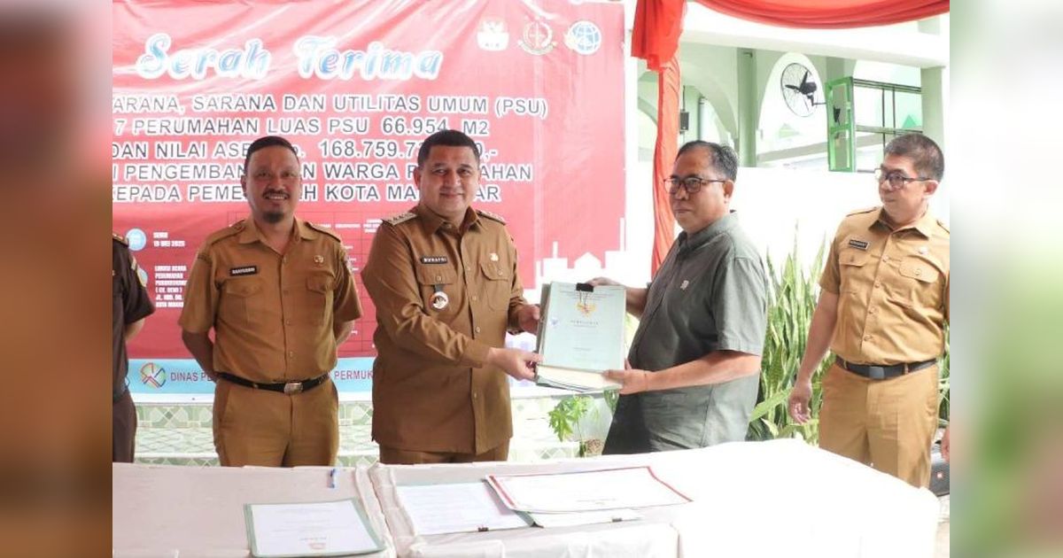 Pemkot Makassar Terima Aset PSU Senilai Rp168 Miliar dari Pengembang Perumahan