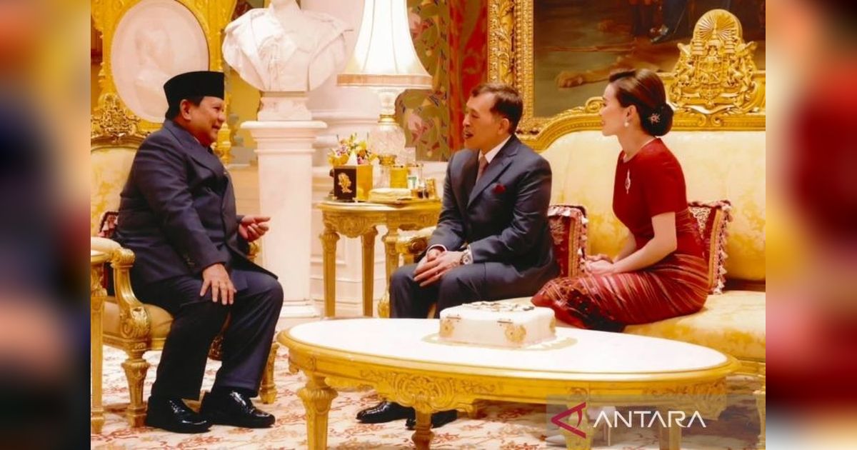 Presiden Prabowo Subianto Diterima Raja Thailand Rama X di Amphorn Royal Palace, Bangkok