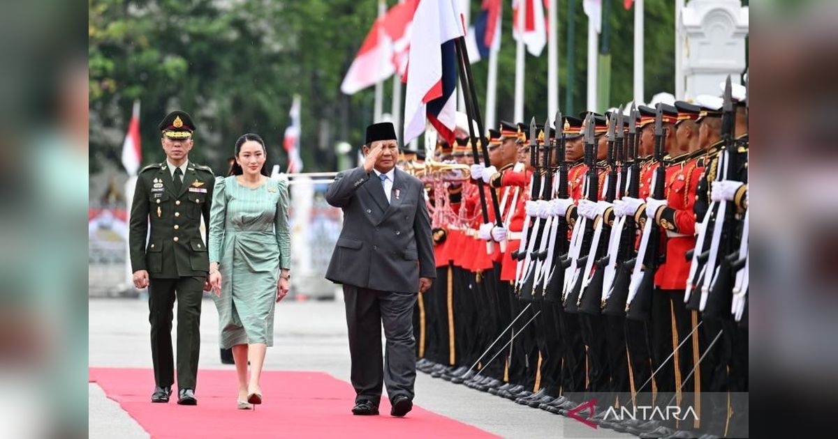 Prabowo Subianto Disambut Upacara Kehormatan di Bangkok, Bahas Isu Strategis dengan PM Thailand