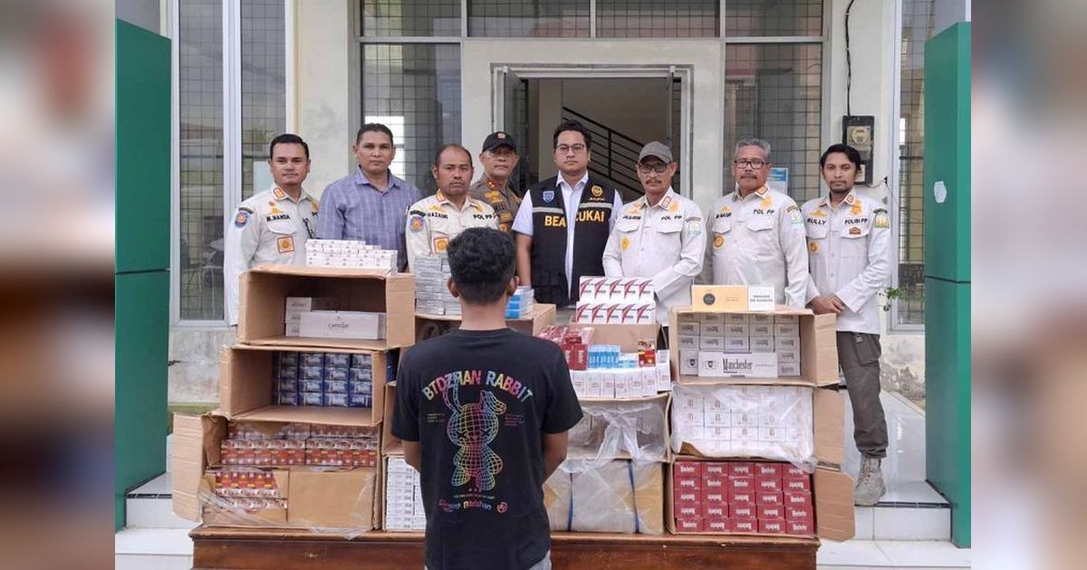 Bea Cukai Aceh Sita 90 Ribu Batang Rokok Ilegal dalam Operasi Gabungan