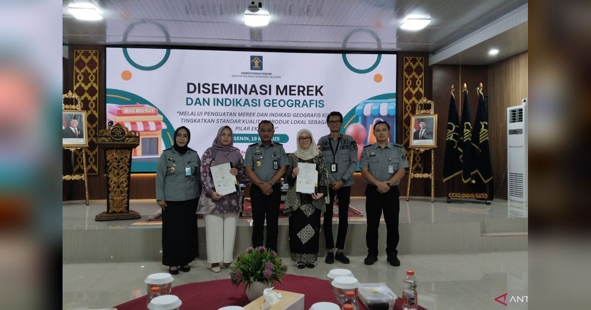 Kemenkum Sumsel Dorong Standar Produk Lokal Lewat Diseminasi Merek dan Indikasi Geografis