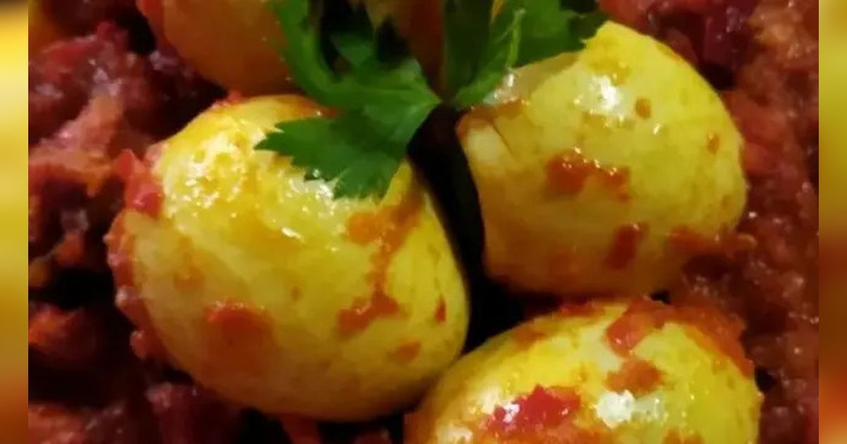 Pedasnya Telur Bumbu Bali Ini Siap Bangkitkan Selera Anda