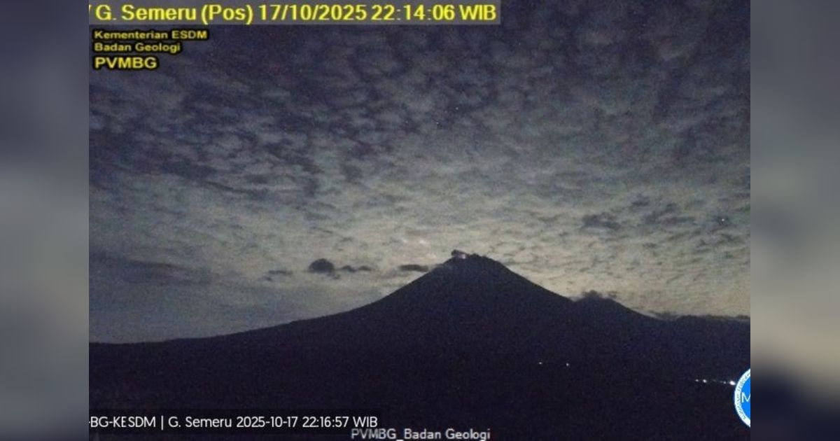Gunung Semeru Erupsi 8 Kali dalam Sehari, Tertinggi di Jawa Ini Muntahkan Abu 300 Meter