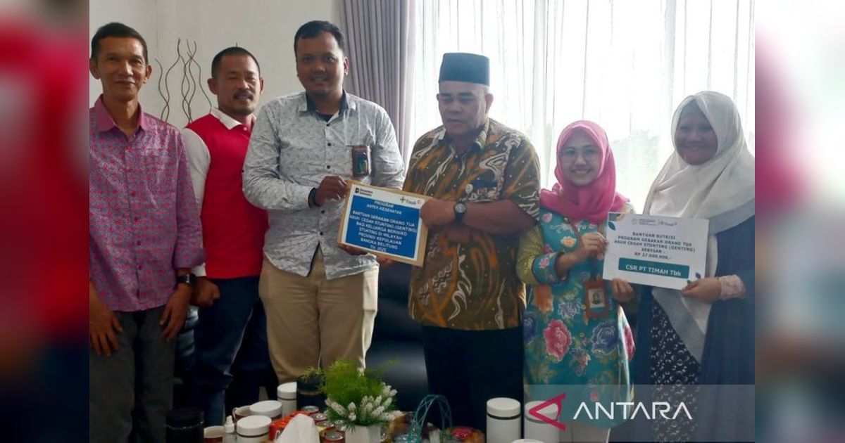 Rp27 Juta untuk Gizi Anak! PT Timah Salurkan Bantuan Nutrisi Cegah Stunting ke BKKBN Babel