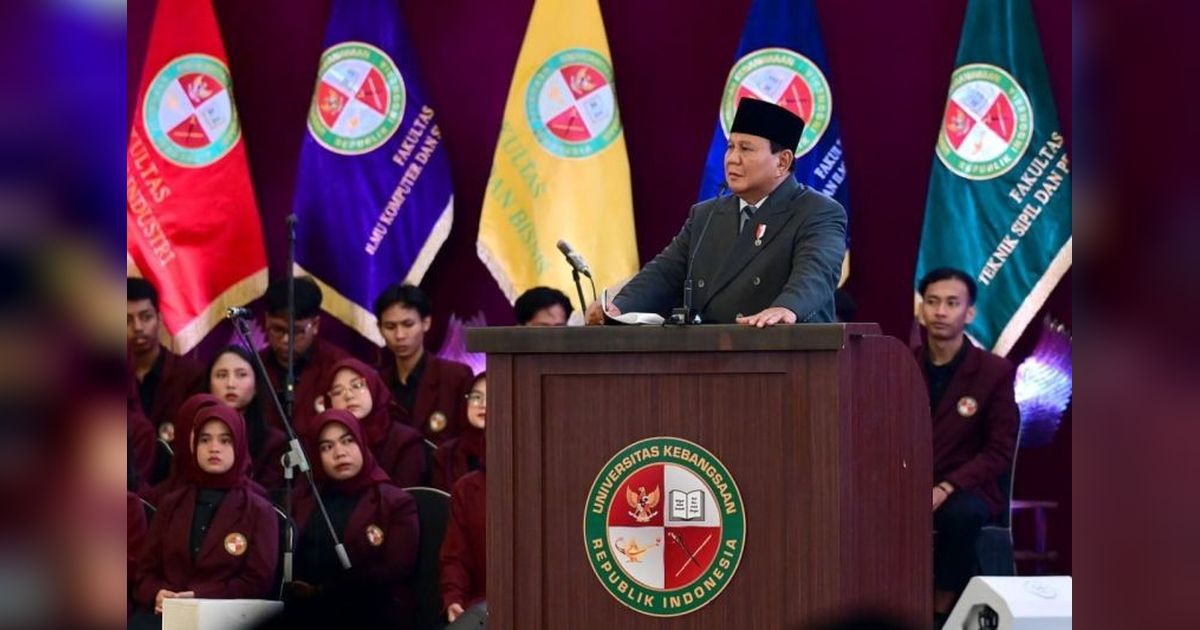Dari Prabowo: 4 Kali Gagal Pilpres, Ini Kiat Hadapi Kegagalan Menurut Presiden untuk Para Wisudawan UKRI