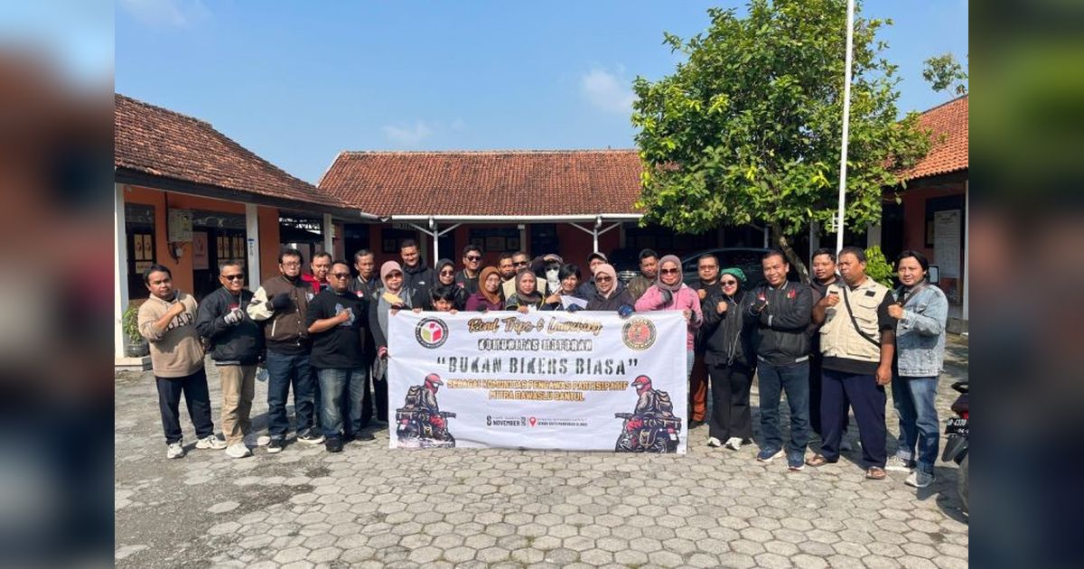 Bawaslu Bantul Gandeng Komunitas Motor Perkuat Jejaring Pengawas Partisipatif