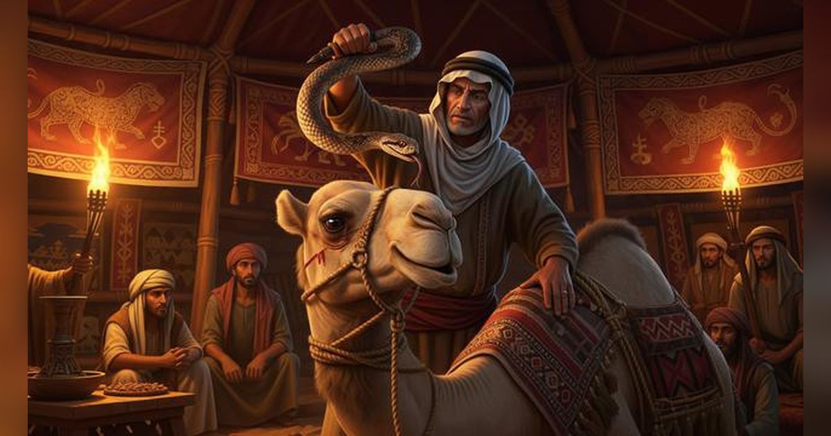 Ritual Mengerikan di Timur Tengah saat Unta Disuruh Telan Hidup-Hidup Ular Berbisa