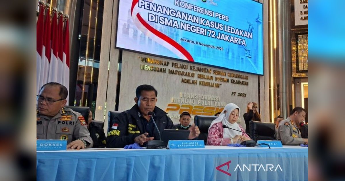 Polisi Temukan Bahan Peledak di Rumah Terduga Pelaku Ledakan SMAN 72 Jakarta