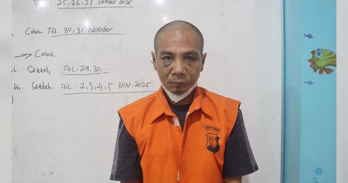 Cabuli 5 Perempuan Pakai Modus Bisa Gandakan Uang dengan Mandi Kembang, Ini Tampang Dukun Palsu Asal Lampung