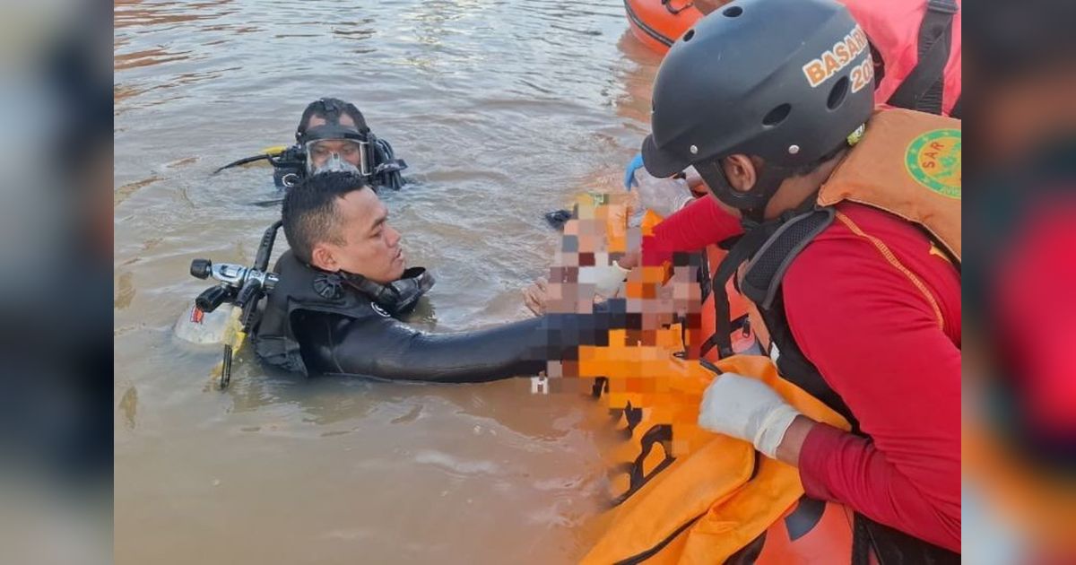 Tim SAR Gabungan Berhasil Lakukan Penemuan Korban Sungai Mahakam di Samarinda