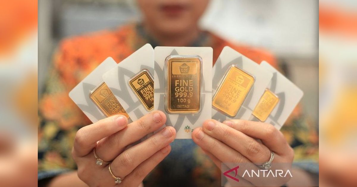 Harga Emas Antam Meroket Rp13.000 Hari Ini, Sentuh Rp2,589 Juta per Gram