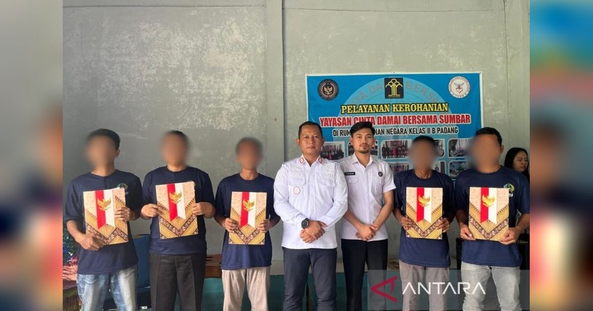 Rutan Padang Berikan Remisi Natal 2025 kepada 10 WBP, Mayoritas Kasus Narkotika