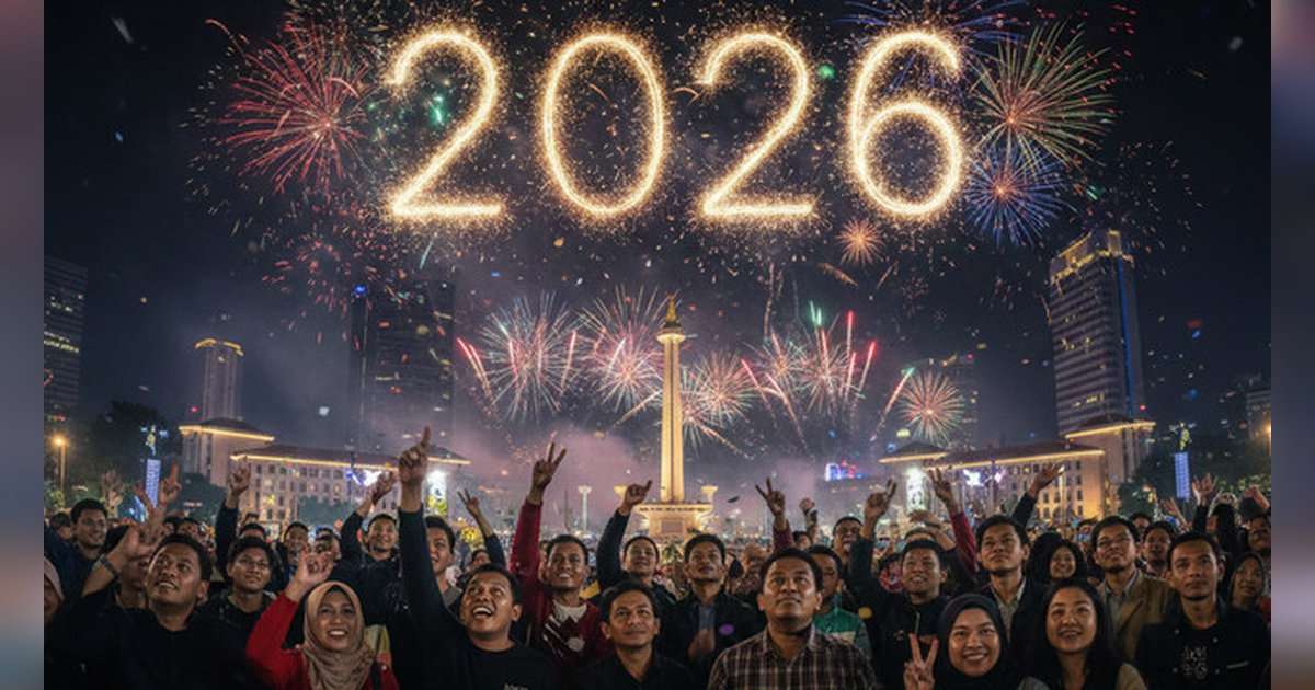 Link dan Cara Buat Twibbon untuk Rayakan Tahun Baru 2026, Desain Anti Ribet untuk Semua Orang