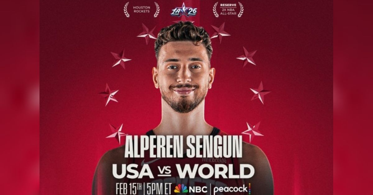 Alperen Sengun Gantikan Shai Gilgeous-Alexander di NBA All-Star 2026: Bintang Rockets Siap Beraksi