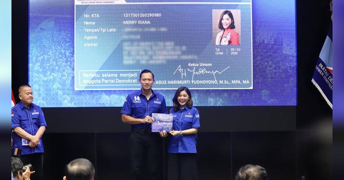Merry Riana Resmi Gabung Partai Demokrat: Hari Ini Saya Deg-degan Banget
