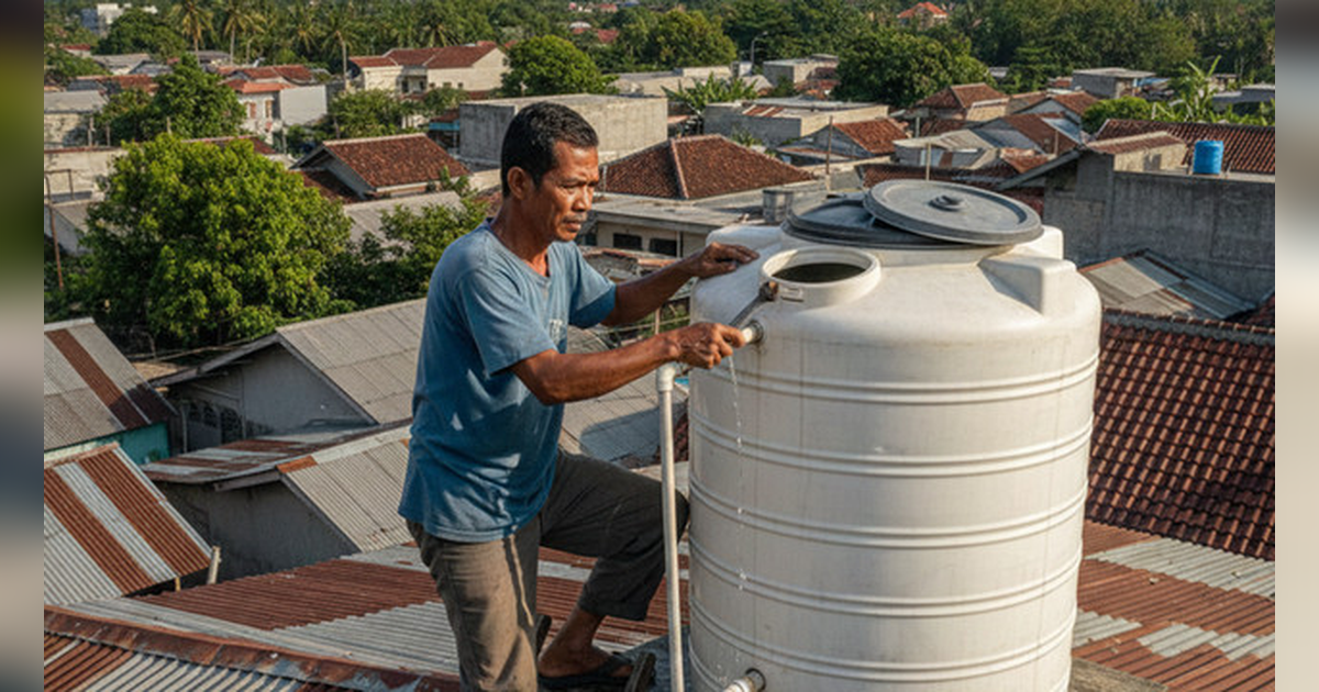 Trik Mengatasi Kebocoran Toren Air Tanpa Perlu Membongkarnya, Mudah dan Efektif