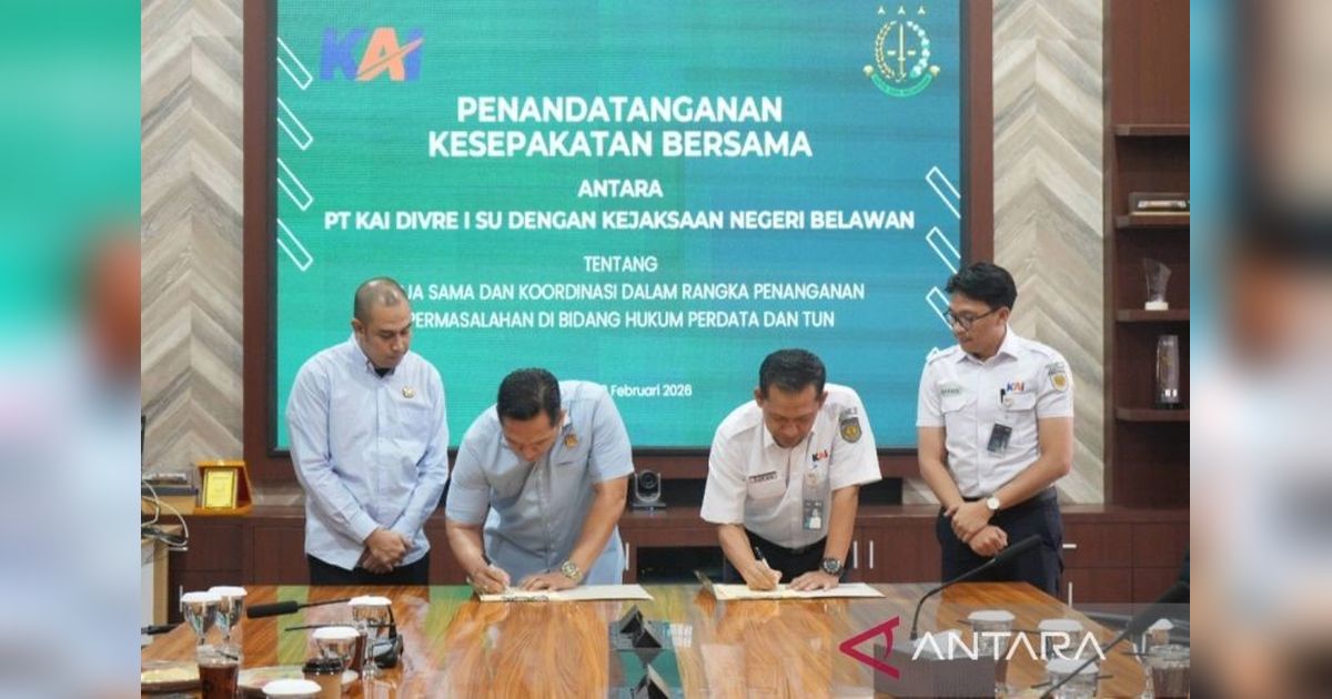 KAI Sumut Perkuat Sinergi Hukum dengan Kejari Belawan untuk Kelancaran Operasional Perkeretaapian