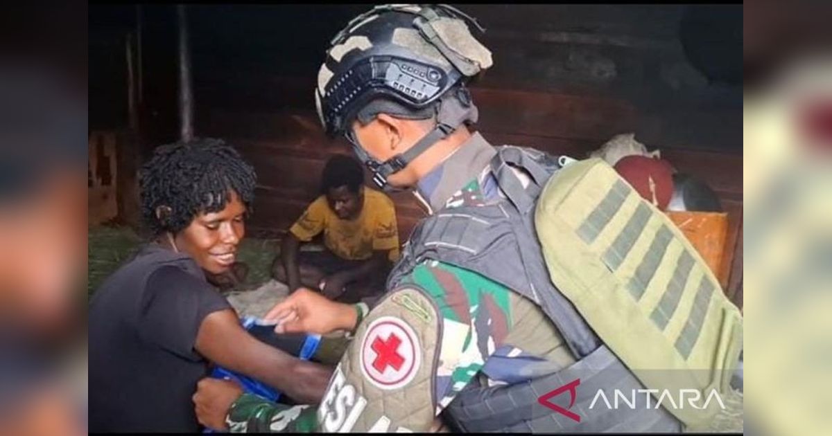 Satgas Yonif 511/DY Gencarkan Program CKG Papua di Pedalaman Lanny Jaya