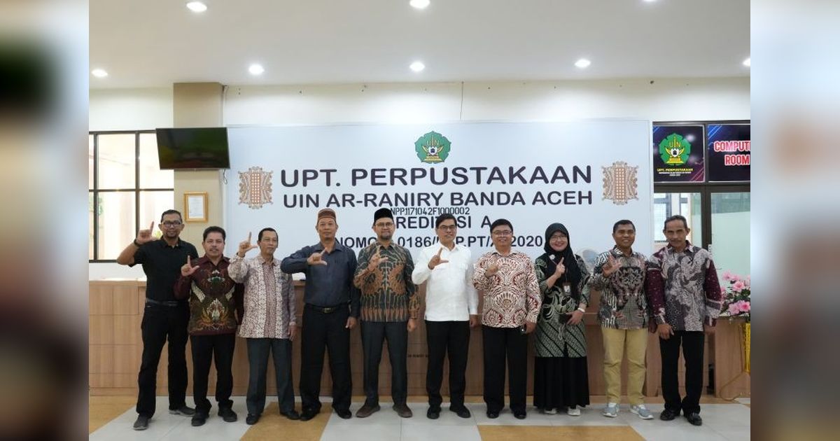 Akreditasi Perpustakaan UIN Ar-Raniry Raih Predikat A dari Perpusnas RI