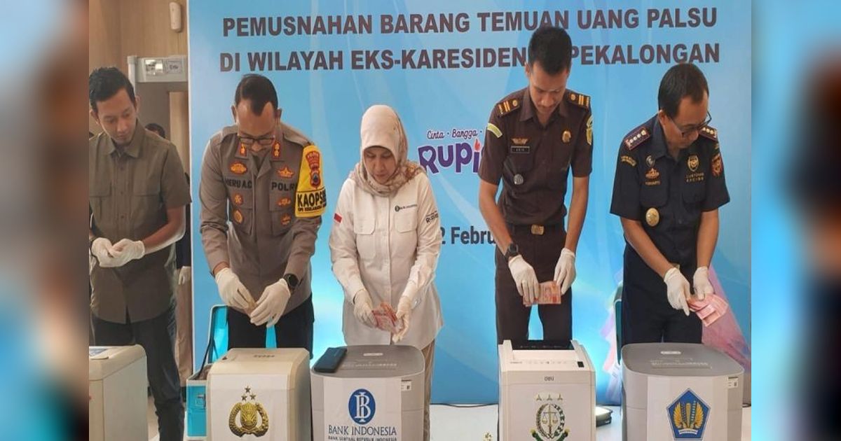 BI Tegal Perkuat Sinergi Pemberantasan Uang Palsu, Musnahkan Hampir 20 Ribu Lembar