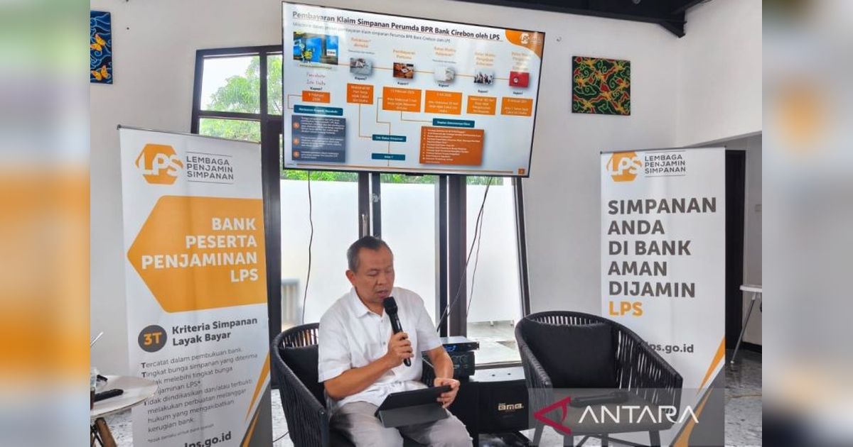 LPS Mulai Bayar Klaim Rp89,5 Miliar untuk 14.918 Nasabah Perumda BPR Bank Cirebon