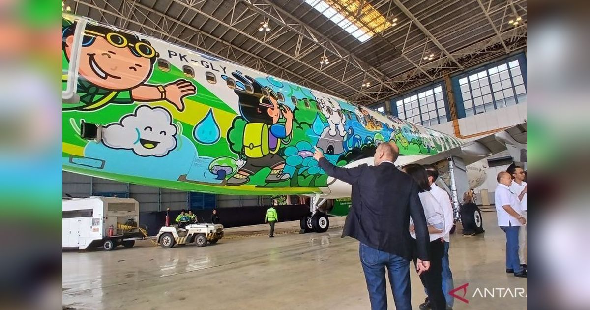 Mengusung Semangat Gerak, Citilink Luncurkan Livery Pesawat Kolaborasi dengan AQUA