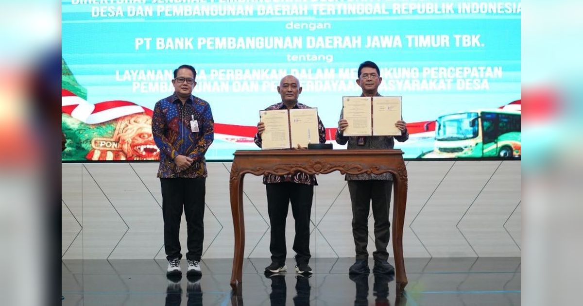 Kolaborasi Bank Jatim dan Kemendes PDT Perkuat Ekonomi Desa Melalui Layanan Perbankan