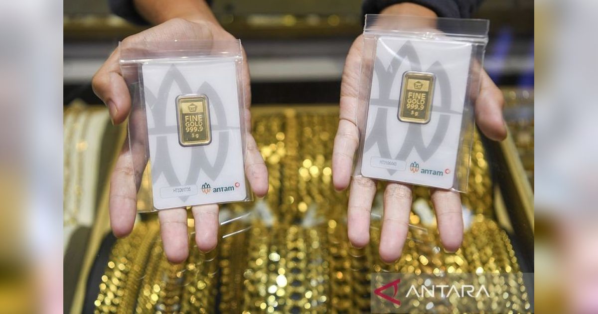 Harga Emas Antam Meroket Rp50 Ribu Pagi Ini, Sentuh Rp2,954 Juta per Gram