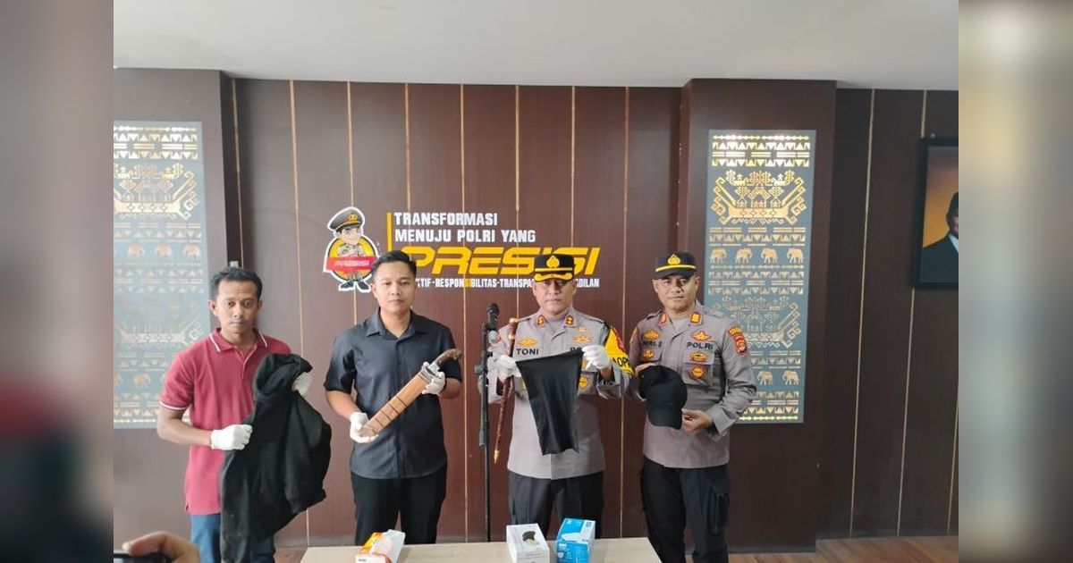Polisi Ringkus Pelaku Pembacokan Pasutri di Lampung Selatan, Modus Jual Golok Terungkap