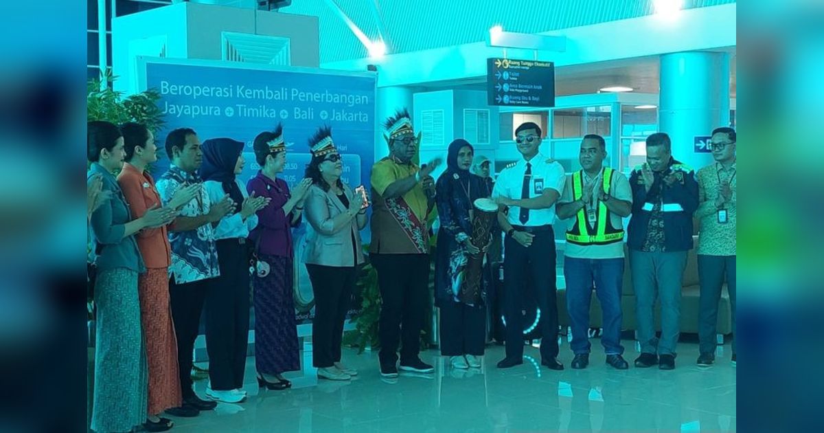 Garuda Indonesia Aktifkan Kembali Rute Timika-Denpasar, Dorong Konektivitas dan Ekonomi Lokal