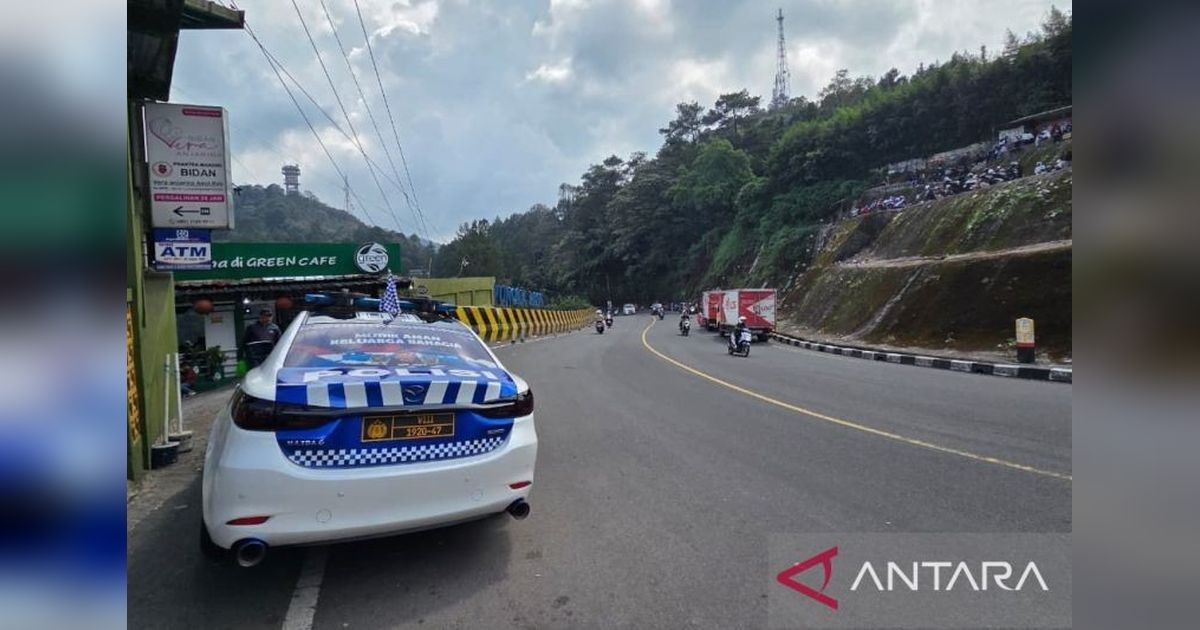 Polres Cianjur Terapkan Dua Kali Sistem Satu Arah di Puncak Cianjur Saat Arus Balik Lebaran