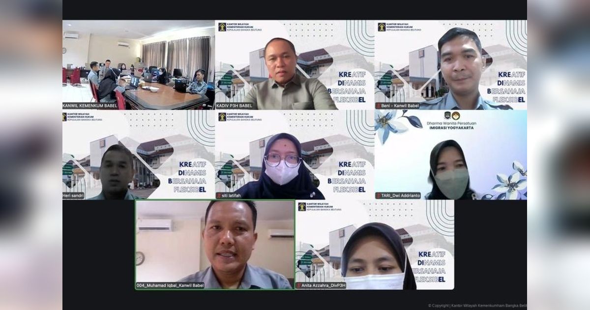 Kanwil Kemenkum Babel Tingkatkan Kualitas Regulasi Daerah Lewat Monitoring Evaluasi