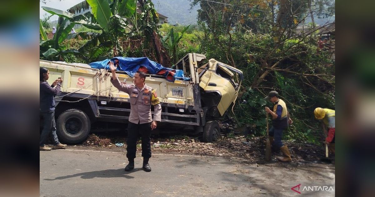 Polres Cianjur Selidiki Penyebab Kecelakaan Truk Maut di Cugenang, Satu Tewas