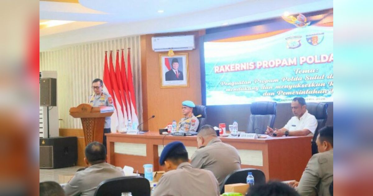 Polda Sulut Perkuat Pengawasan Internal melalui Rakernis Propam 2026
