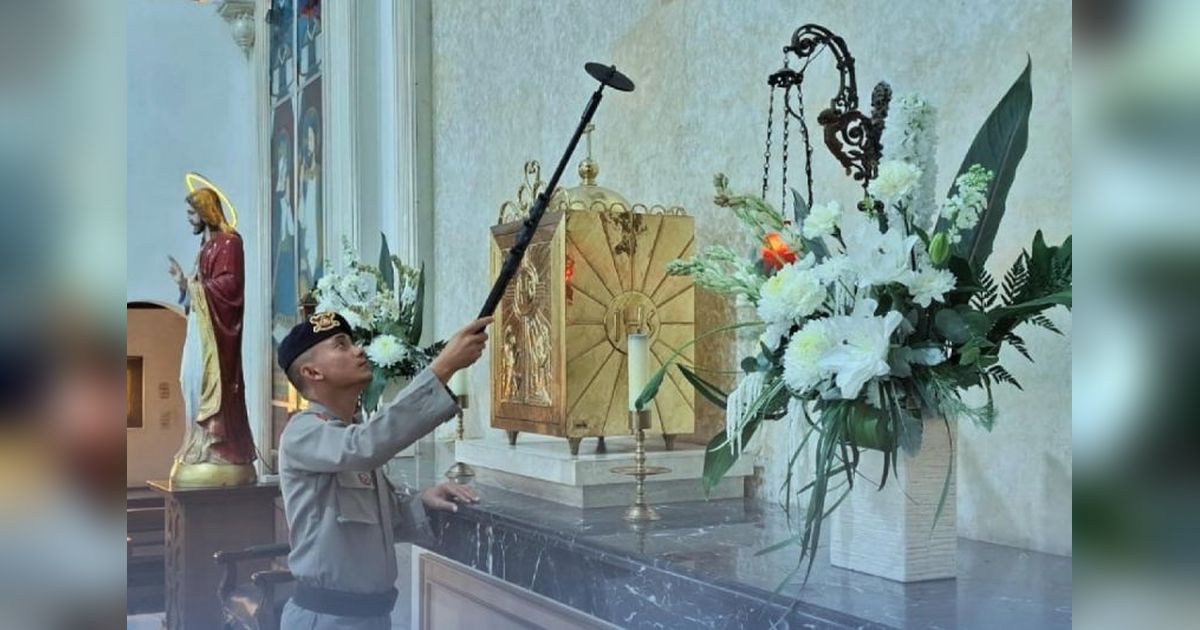 Brimob Sterilisasi Gereja Medan Jelang Jumat Agung 3 April 2026, Pastikan Keamanan Ibadah Umat
