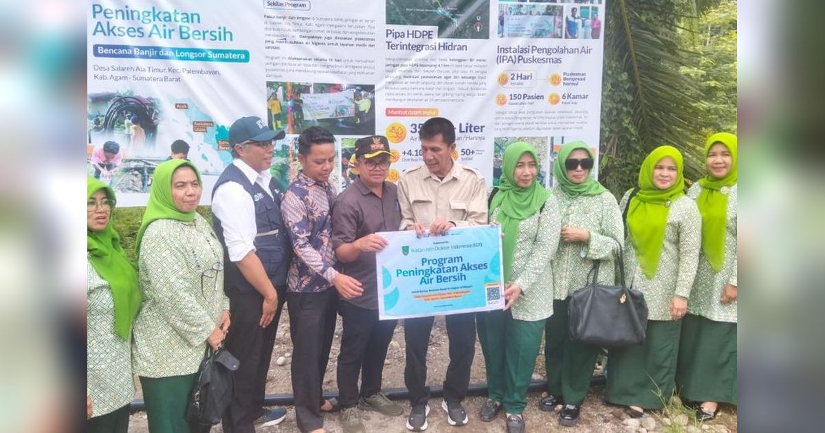 ITB Serahkan Program Air Bersih di Agam, Dukung Pemulihan Pascabencana Banjir Bandang