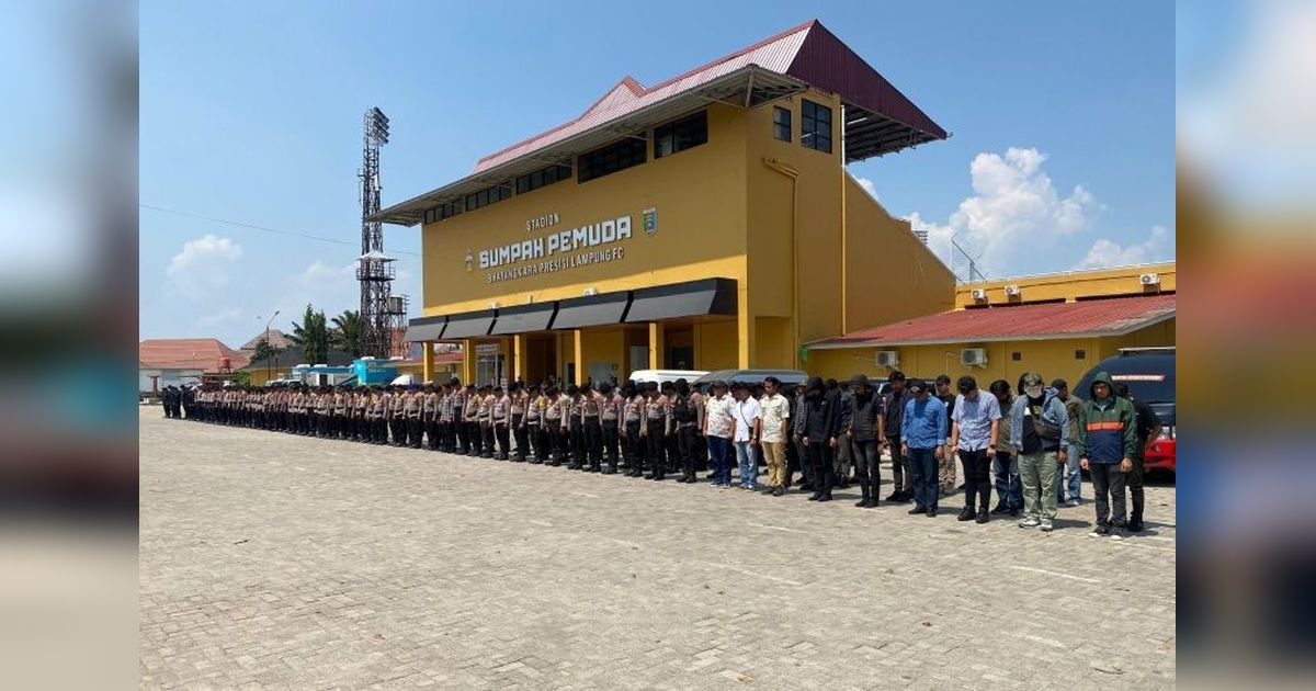 Polresta Bandarlampung Kerahkan 390 Personel Amankan Laga Bhayangkara Presisi Lampung FC vs Persija Jakarta