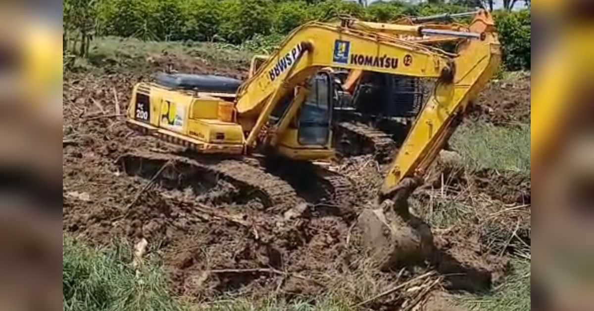 BBWS Pemali Juana Percepat Perbaikan Tanggul Sungai Tuntang Demak Pasca Banjir